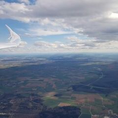 Flugwegposition um 15:05:23: Aufgenommen in der Nähe von Alb-Donau-Kreis, Deutschland in 1754 Meter
